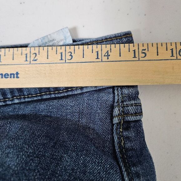 Wrangler Jeans Men's 29x30 (30x29) Blue Relaxed Boot Mid-Rise Medium Wash - Picture 6 of 10